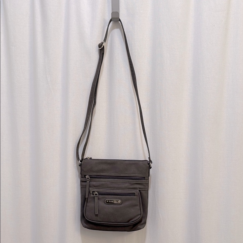 Gray Crossbody Bag